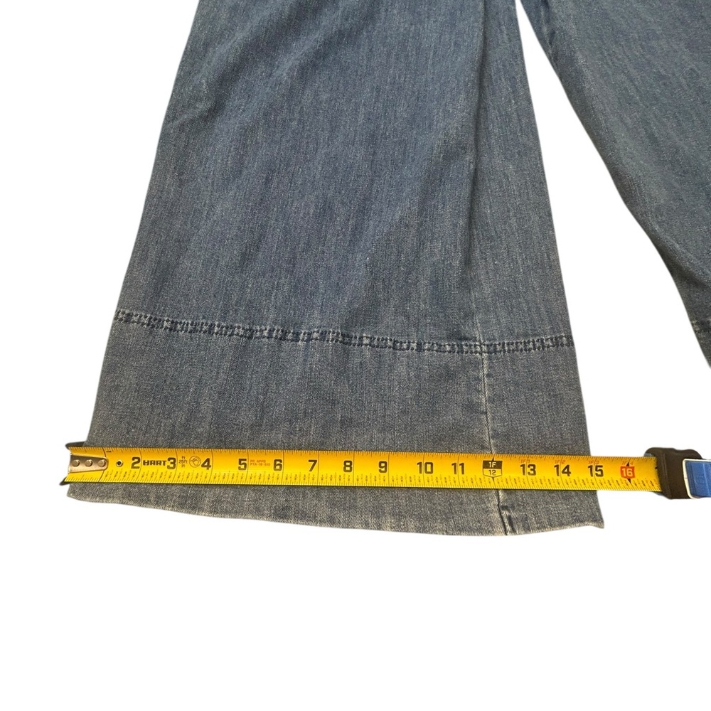 Maeve Anthropologie Wide-Leg Denim Overalls Size M - Picture 7 of 10